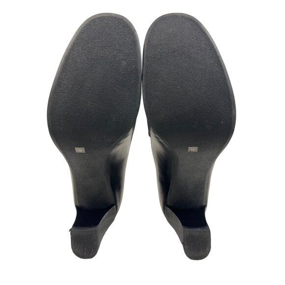 Franco Sarto Womens Black Nolan Tailored Heeled Loafers Sz 8 - Picture 6 of 12